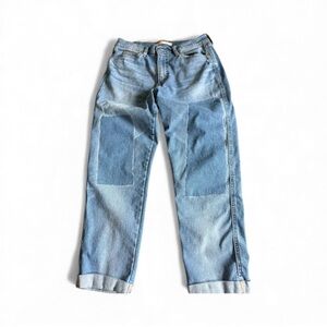 Levi's Heritage Jeans Size 8 Blue Denim Boyfriend Heritage Crop Distressed